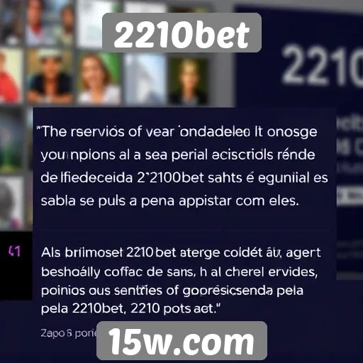 2210bet: Opiniões de usuários sobre o serviço